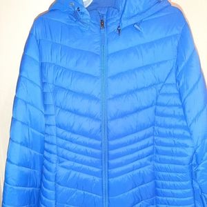 COPY - Womans Blue coat W/Detachable hood